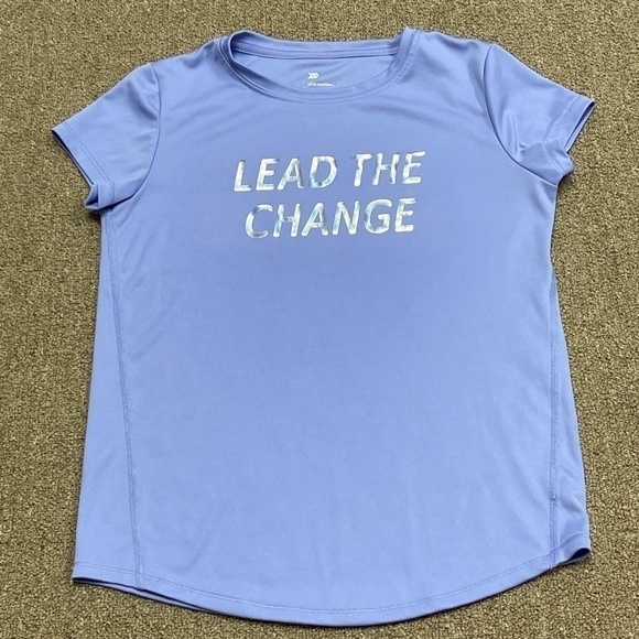 All in Motion: Girls 'Lead the Change' Athletic SS Tee, Size L (10/12) - Picture 4 of 6